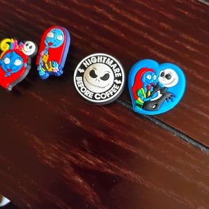 Jack skeleton croc charms